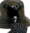 Reversible Women's Rain Hat Black